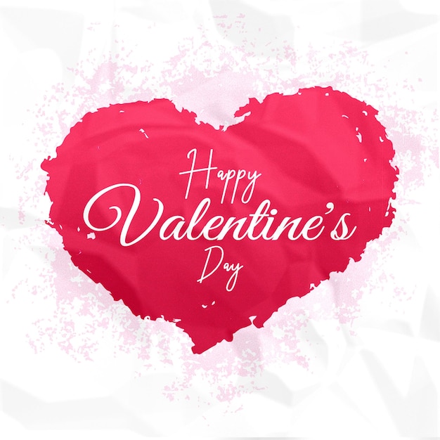 PSD happy valentine's day social media post greeting template