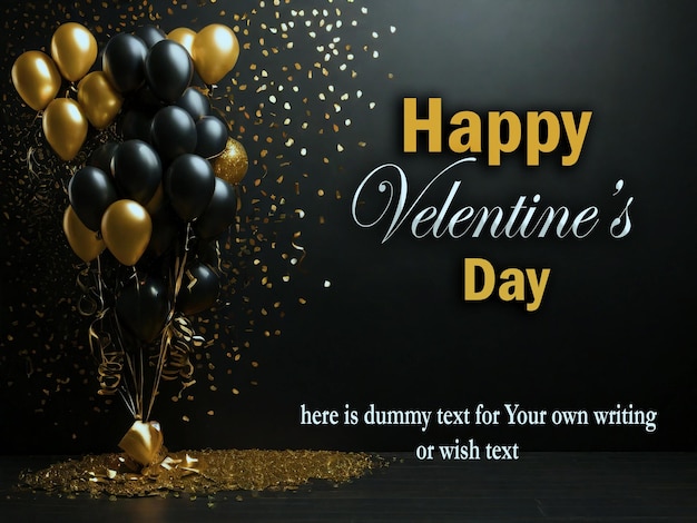 PSD happy valentines day background design template