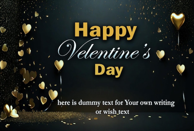 PSD happy valentines day background design template