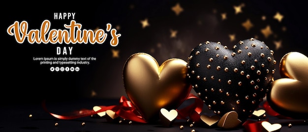 PSD happy valentines day background