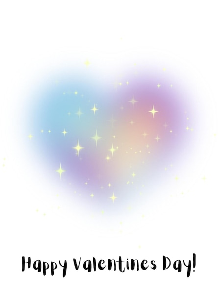 PSD happy valentines day card design