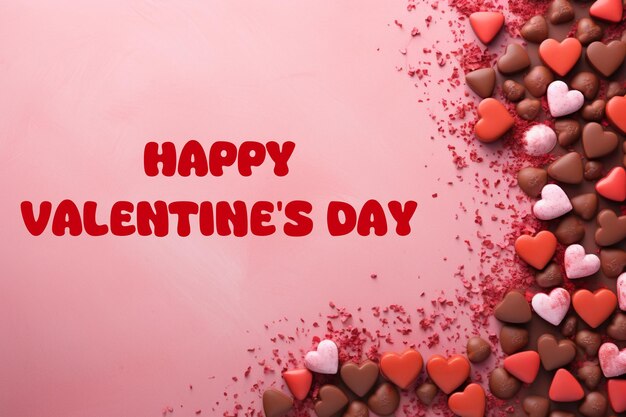 PSD happy valentines day and chocolate day celebration design