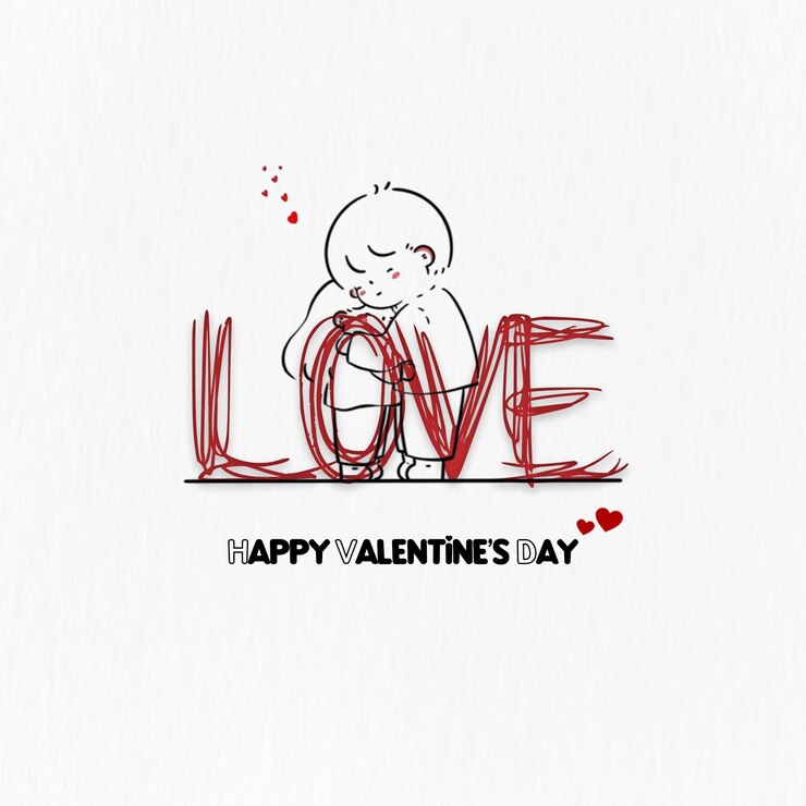 PSD happy valentines day couple