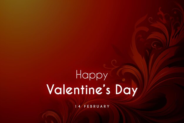 PSD happy valentines day cute design template