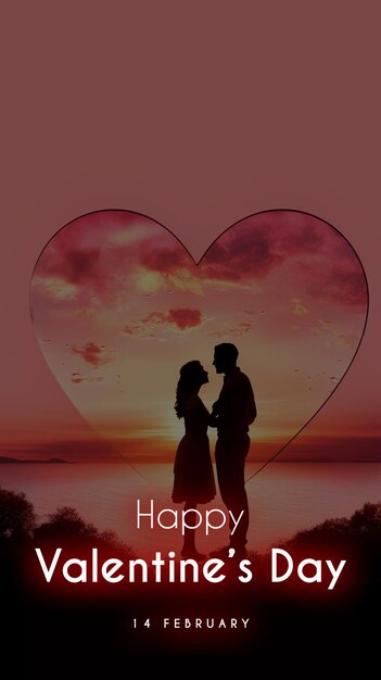 Happy valentines day cute design template