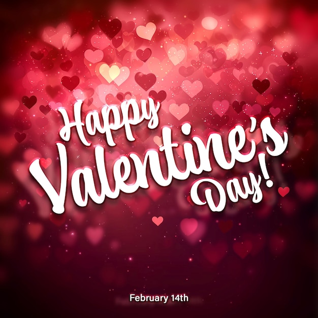 Happy valentines day lettering template