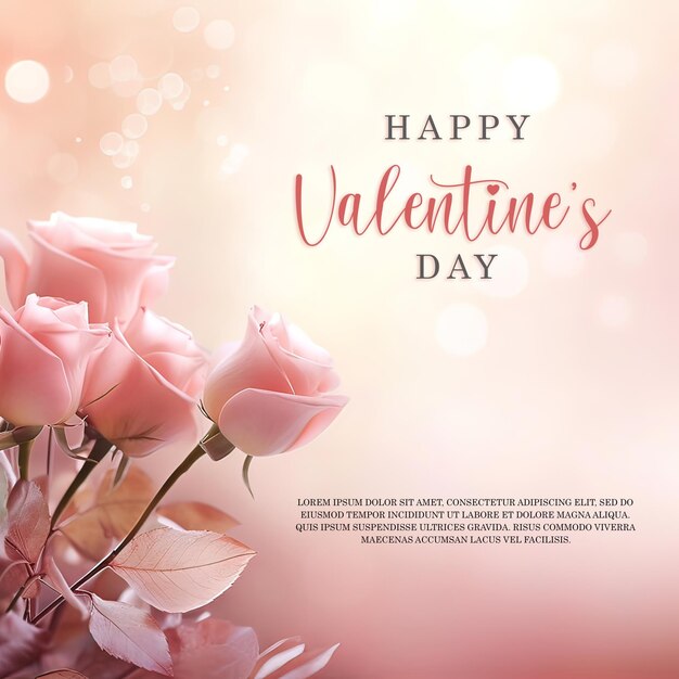 PSD happy valentines day post