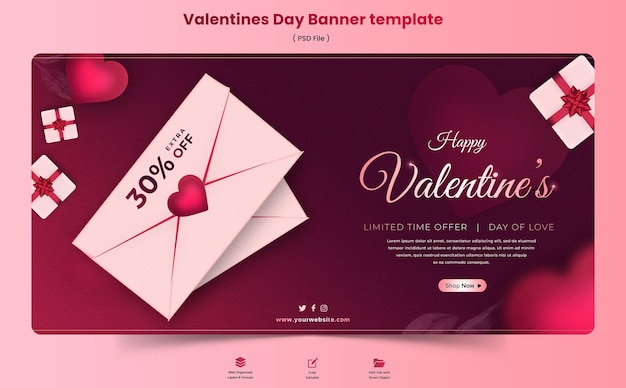 PSD happy valentines day premium post