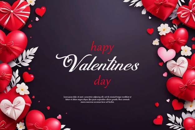 happy valentines day romantic celebration