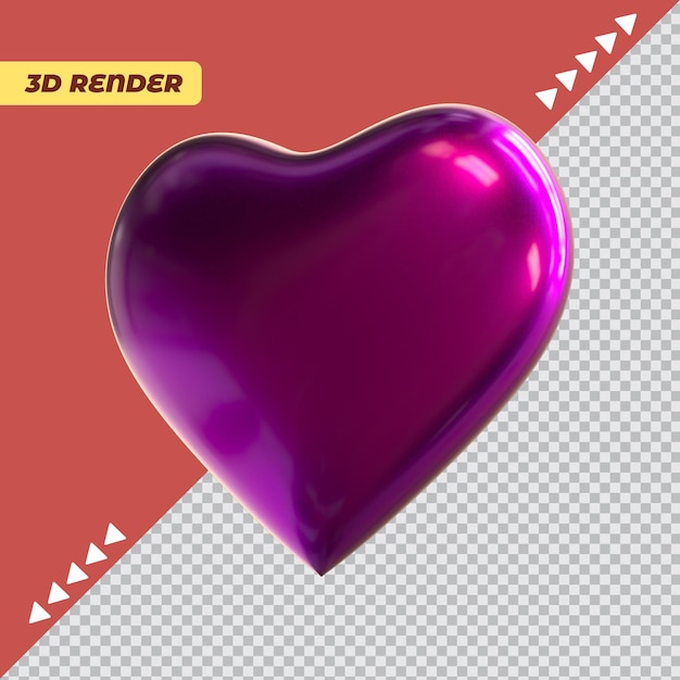 Happy valentines day with 3d hearts