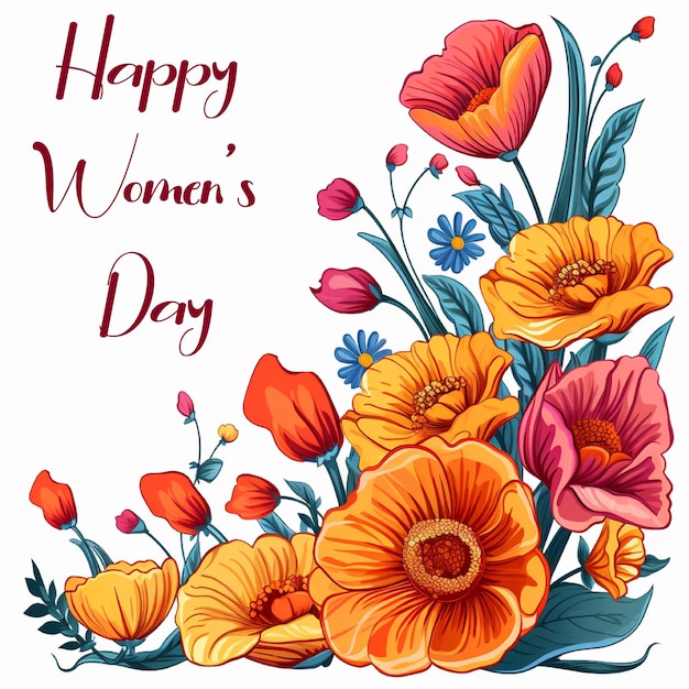 PSD happy women's day gebeurtenis achtergrond