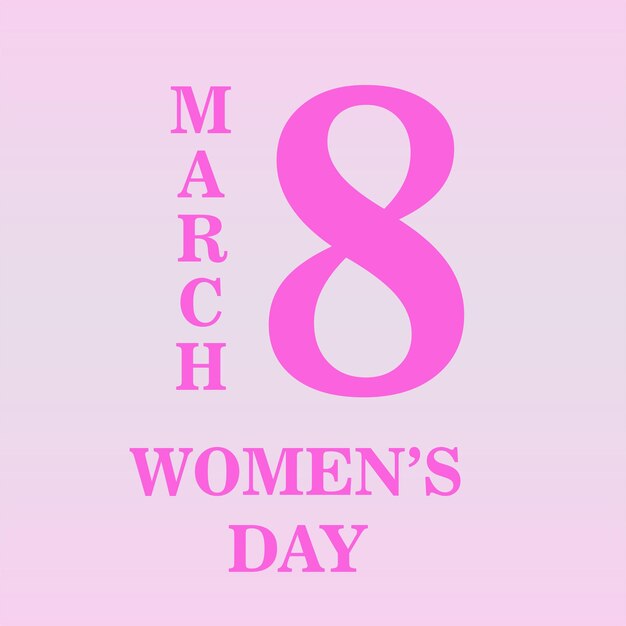 PSD happy women's day lovely pink design