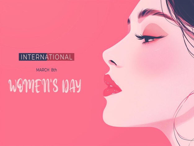 PSD happy womens day greeting card design psd template