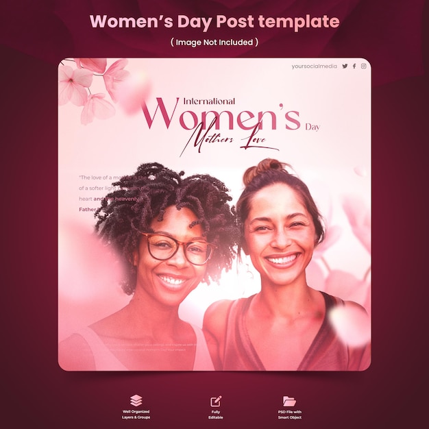 happy womens day with love and celebration