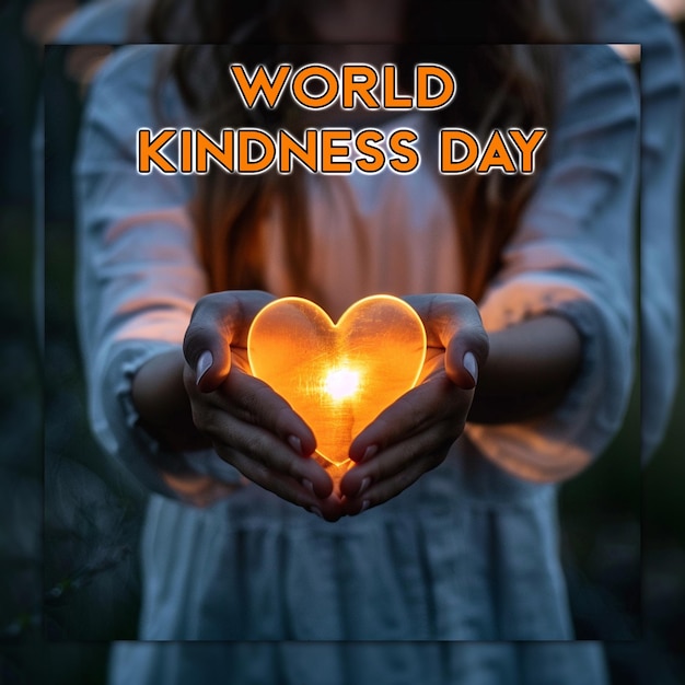 PSD happy world kindness day for social media post design