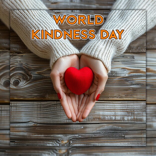 PSD happy world kindness day for social media post design