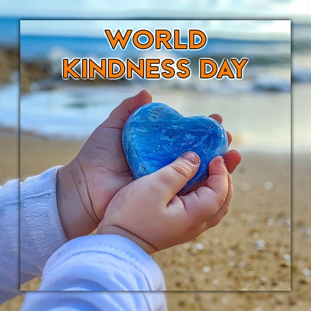 PSD happy world kindness day for social media post design