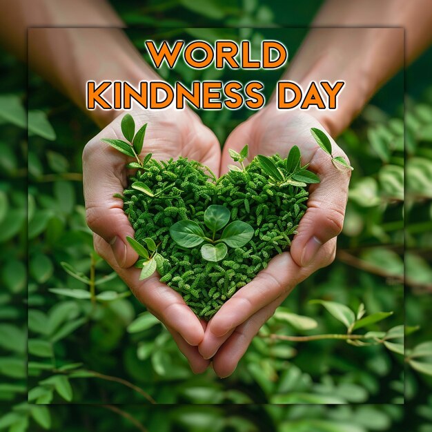 PSD happy world kindness day for social media post design