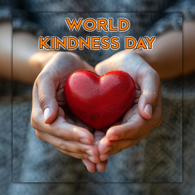 PSD happy world kindness day for social media post design