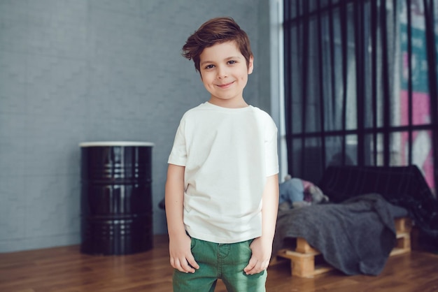 Happy Young Boy Smiling