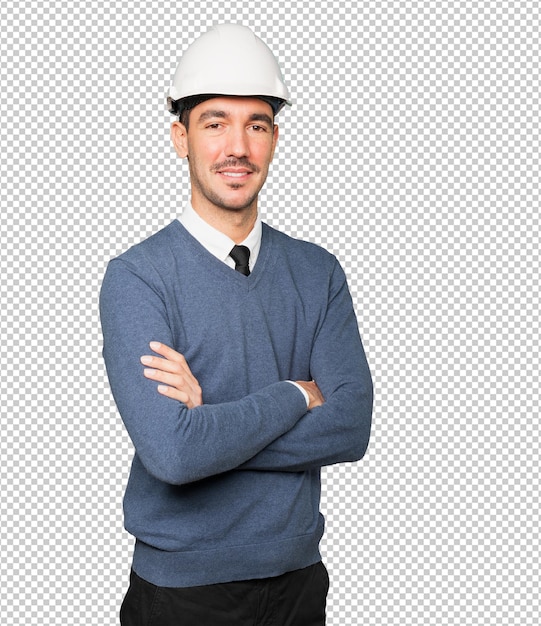 happy young man with a gesture of satisfaction