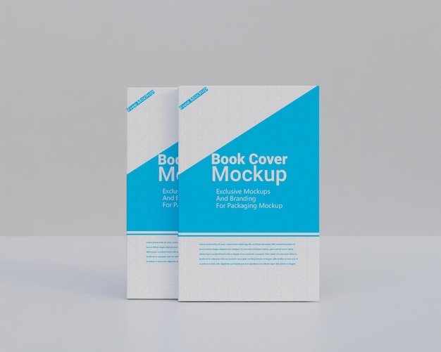 Hard book cover mockup design