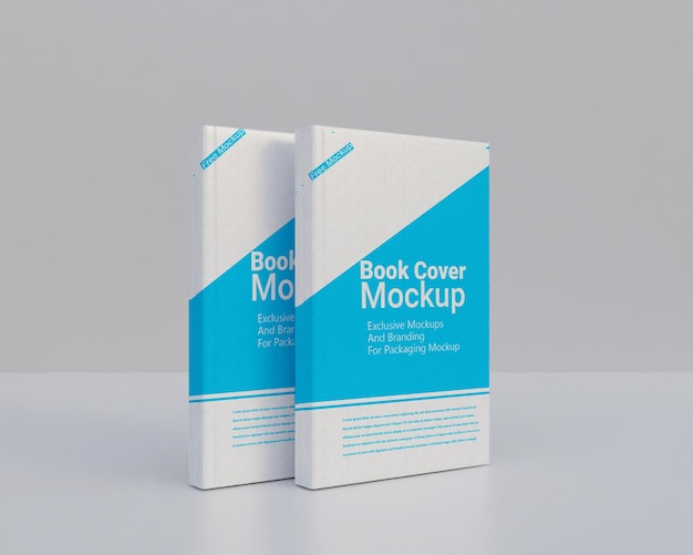 Hard book cover mockup design