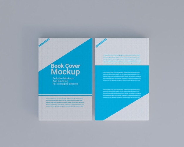 Hard book cover mockup design