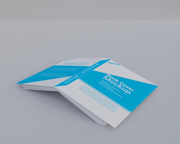 Hard book cover mockup design