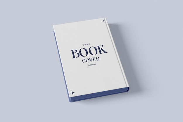 Hard book cover mockup