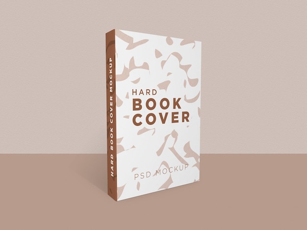 Hard book cover mockup