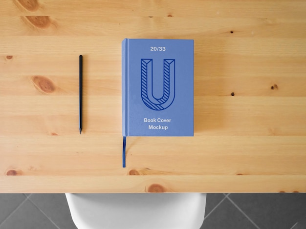 Hard Book Cover Mockup