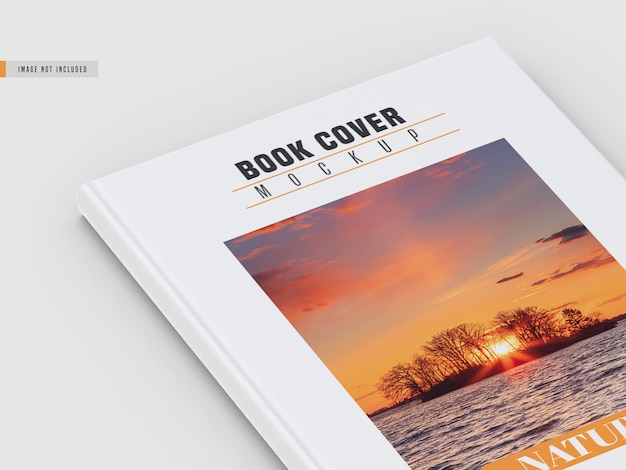 PSD hard book cover mockup