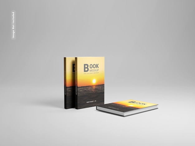 Hard cover book mockup