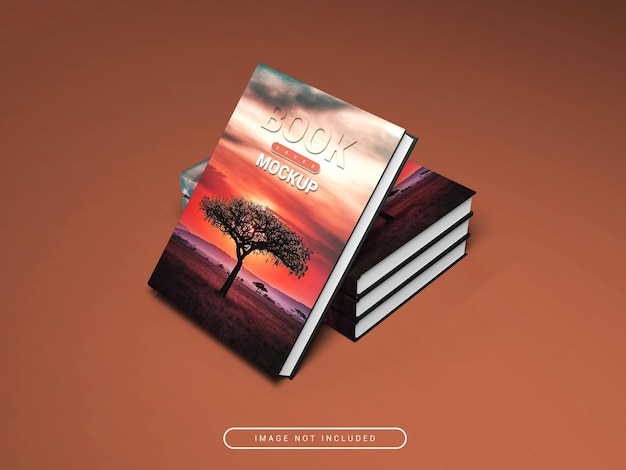 Mockup di libri con copertina rigida