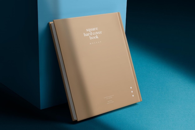 PSD hard cover book mockup