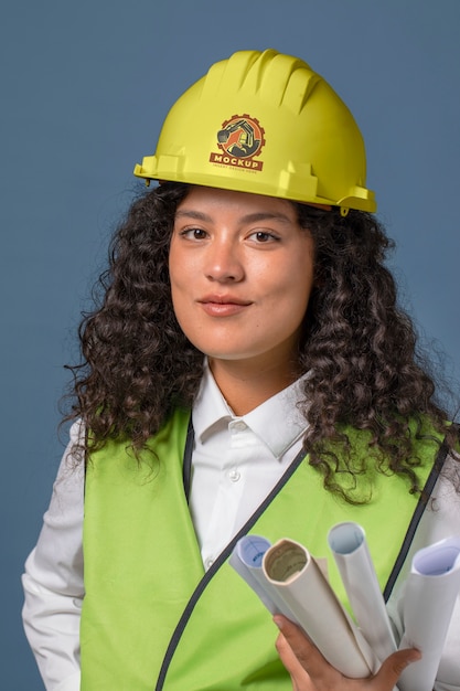 Hard hat mockup