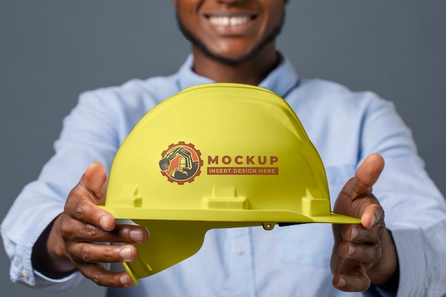 PSD hard hat mockup