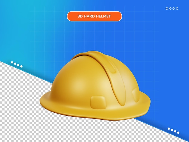 Hard helmet 3d icon