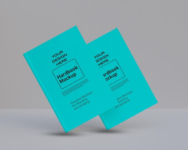 PSD mockup di copertina del libro mockup di hardbook