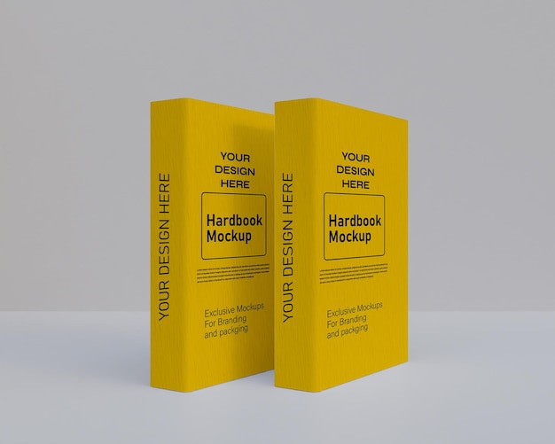 Hardbook mockup book cover design mockup