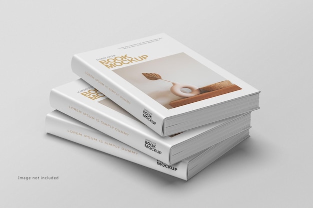 Hardcover boek mockup ontwerp geïsoleerd