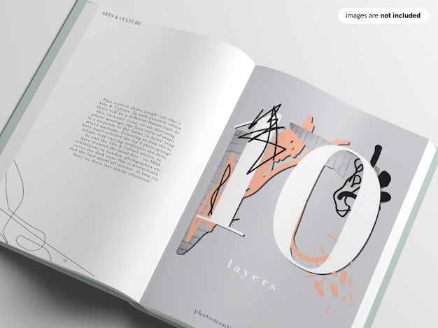 Hardcover boek mockup