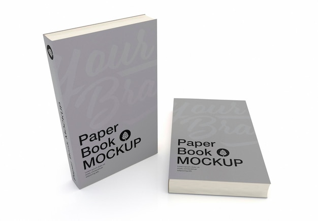 PSD copertina rigida del libro mockup design isolato