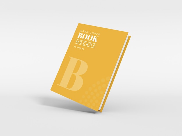 hardcover book cover mockup