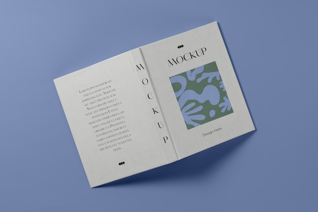 Hardcover book mock-up design