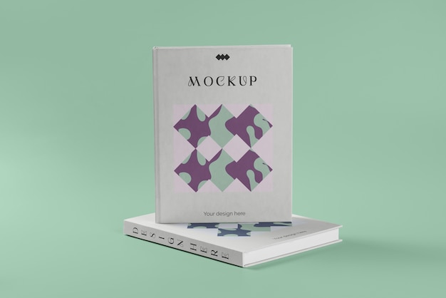 PSD design mock-up del libro con copertina rigida