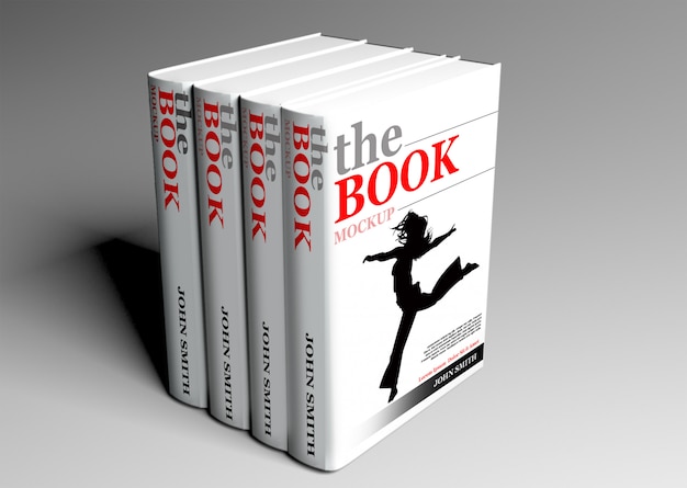 Hardcover book mock up