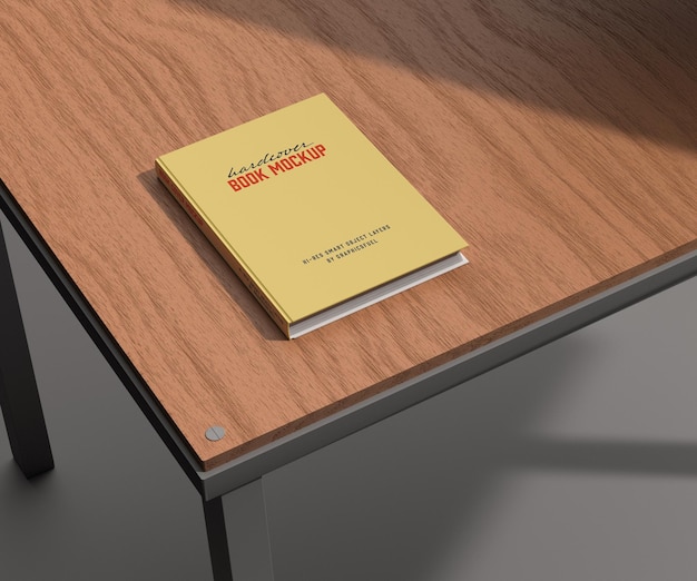 Hardcover book mockup template