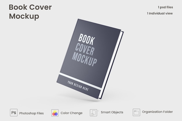 Hardcover book mockup